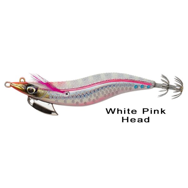 Savage Gear Squid Beat Egi White Pink Head